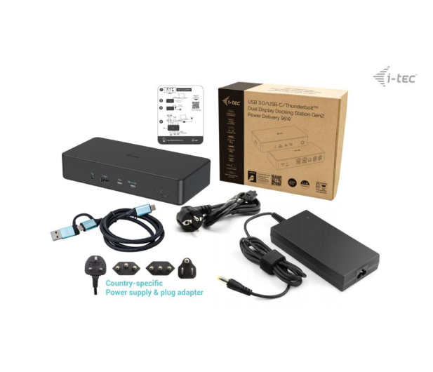i-tec USB 3.0/USB-C/TB3 Professional Dual 4K Display Gen. 2 PD100W - 1178518 - zdjęcie 4